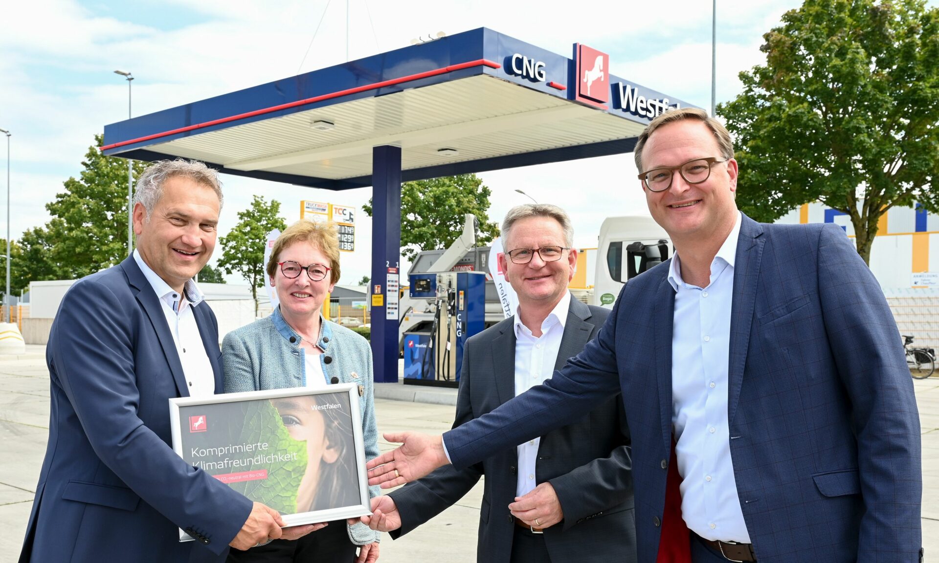Neue, öffentliche Bio-CNG-Tankstelle in Coesfeld